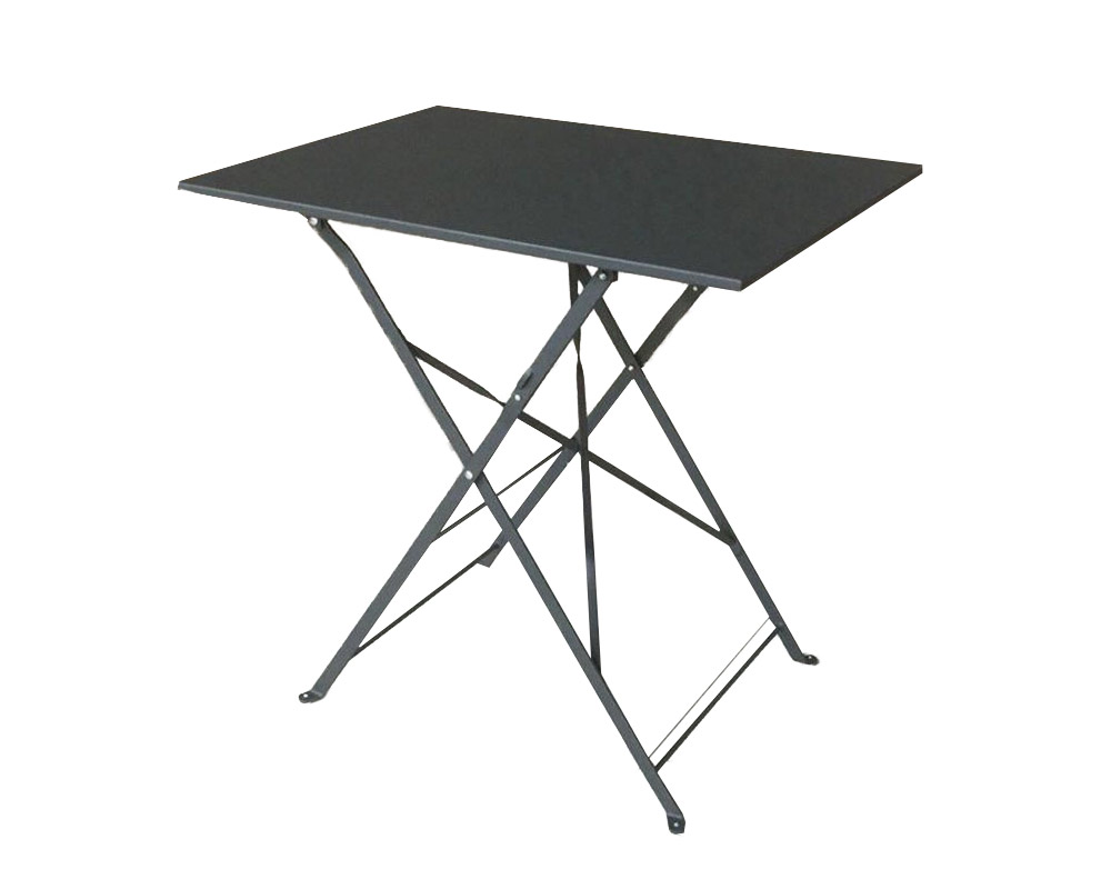 Set Balcone Tavolo Speedy Richiudibile + 2 Sedie Antracite in Ferro - immagine 4