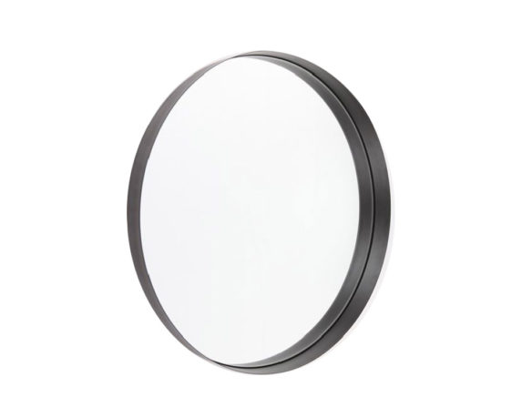 Specchio Lilly Nero in Metallo e Vetro