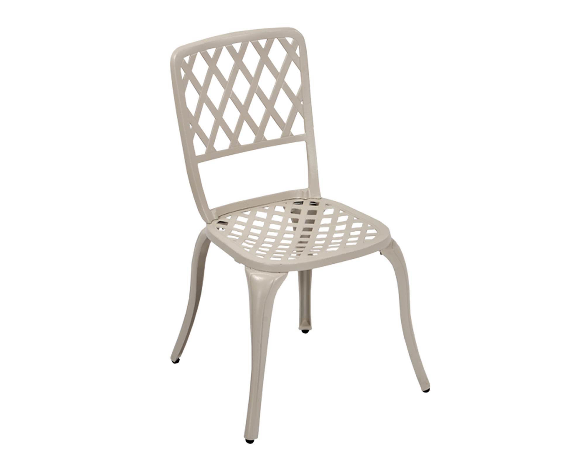 Sedia Oxford c-cuscino in alluminio crema - immagine 2