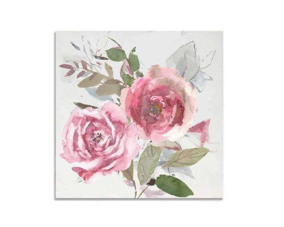 Tela Rose Rosa in Legno