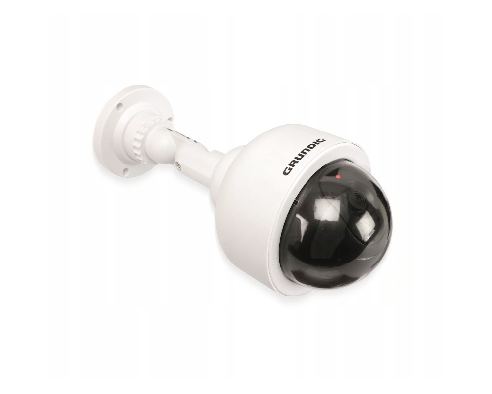 Falsa Telecamera di Sicurezza Ingannevole a Batteria Bianco in Plastica - immagine 3