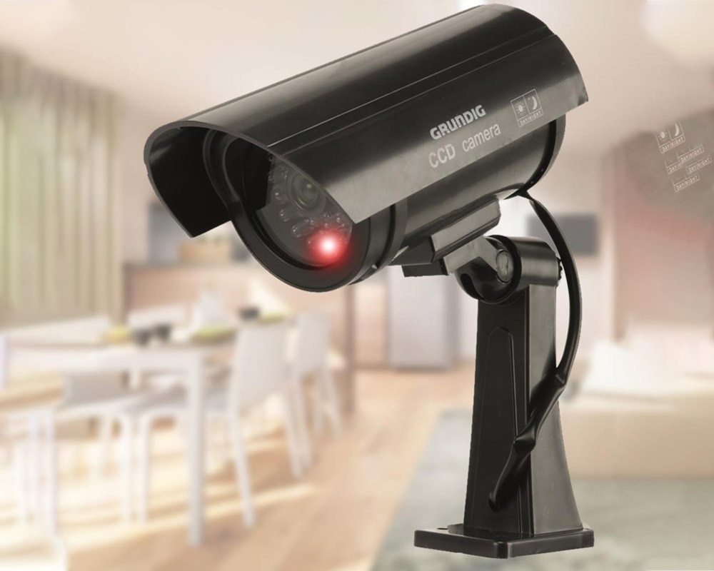 Falsa Telecamera di Sicurezza Ingannevole Wireless Nero in Plastica - immagine 3