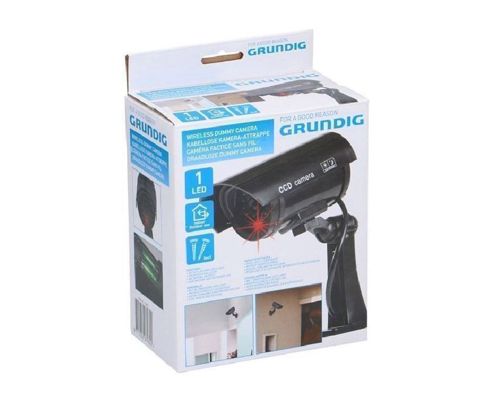 Falsa Telecamera di Sicurezza Ingannevole Wireless Nero in Plastica - immagine 4