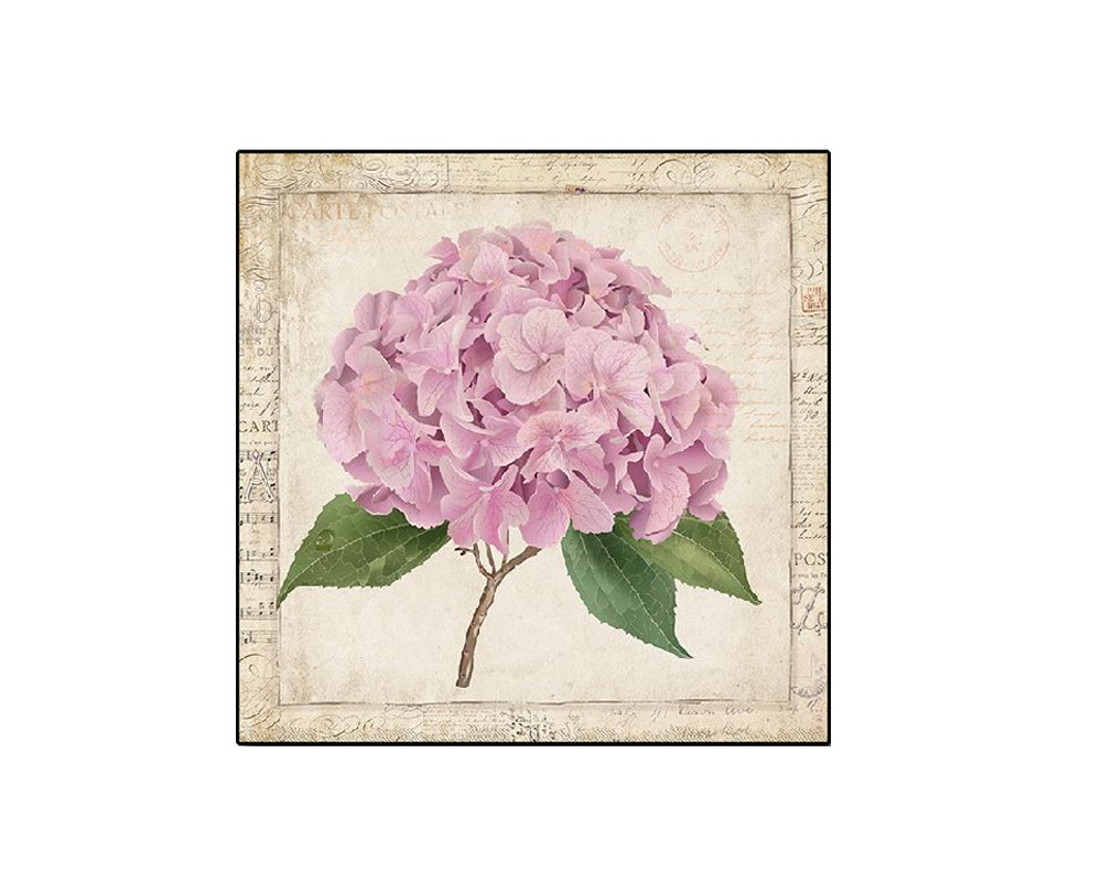 Quadro Hydrangea Assortiti in Legno