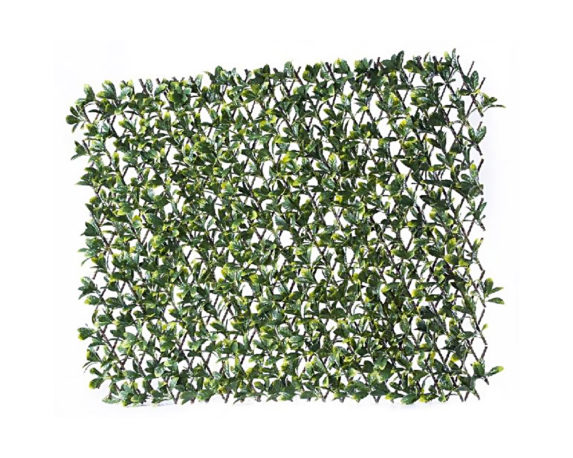 Traliccio Estensibile con Foglia Sintetica 100x200cm in Plastica