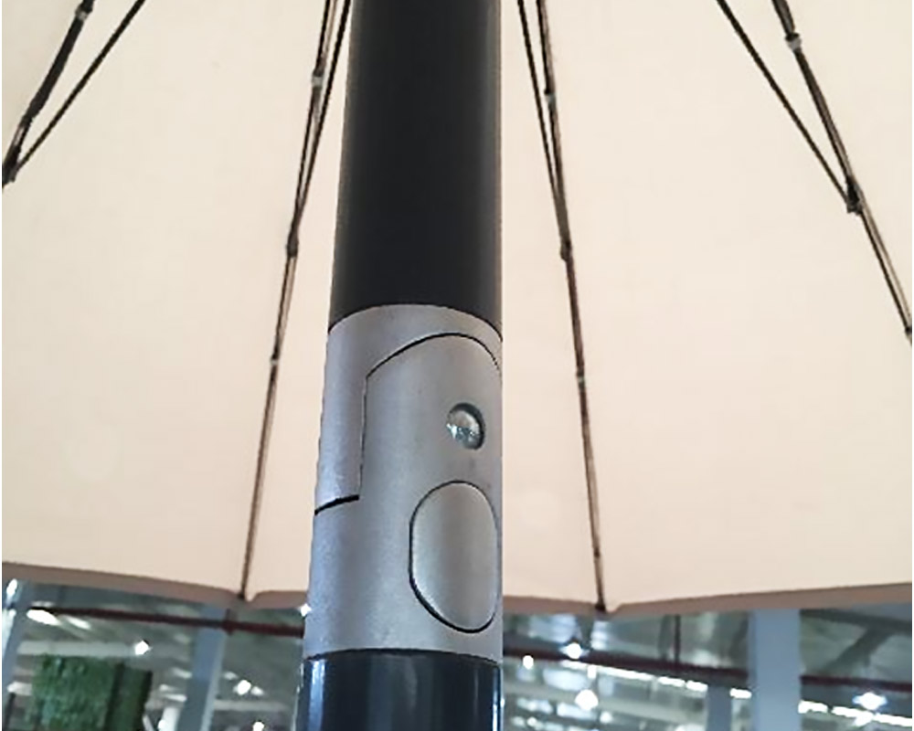 ombrellone haiti taupe alluminio d250 1