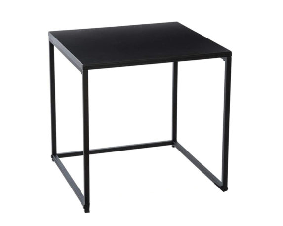 Tavolino large moderno nero metallo