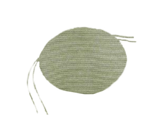 Cuscino tonda verde d40 cotone