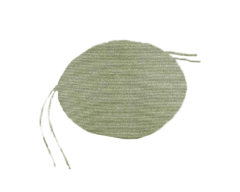 Cuscino tonda verde d40 cotone