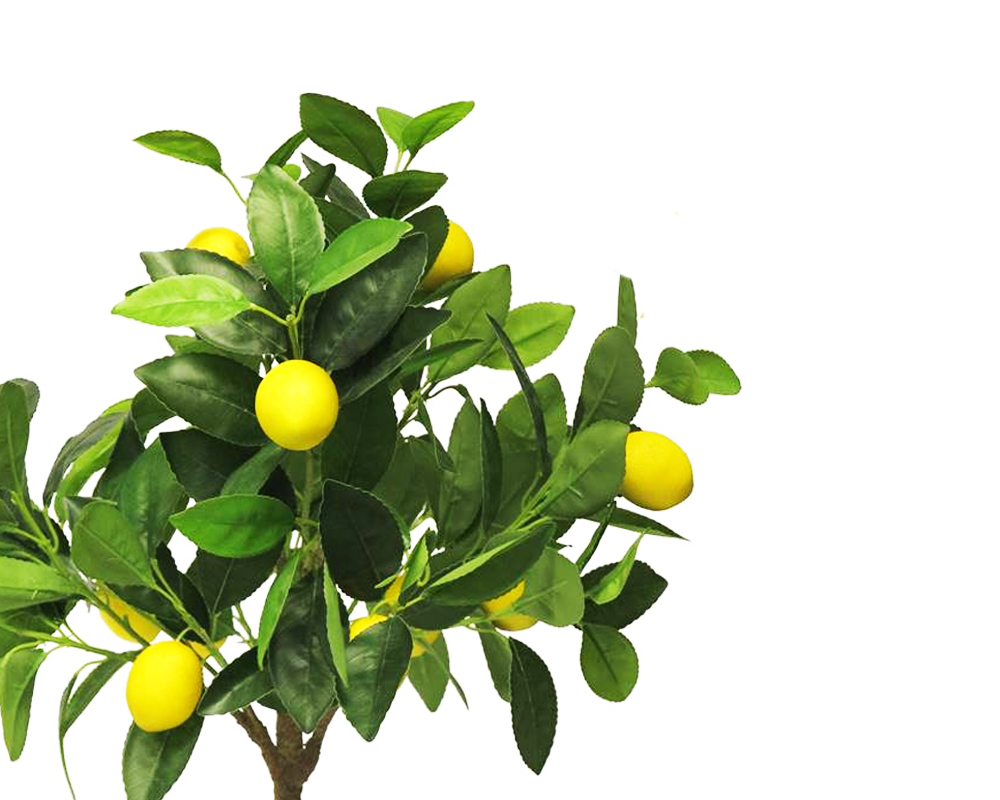 Limone Artificiale con Vaso 100h in Plastica - immagine 2