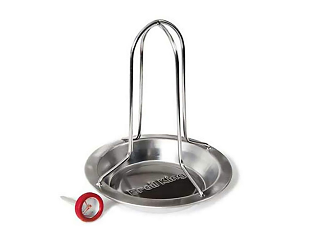 Supporto per pollo pluma in acciaio inox