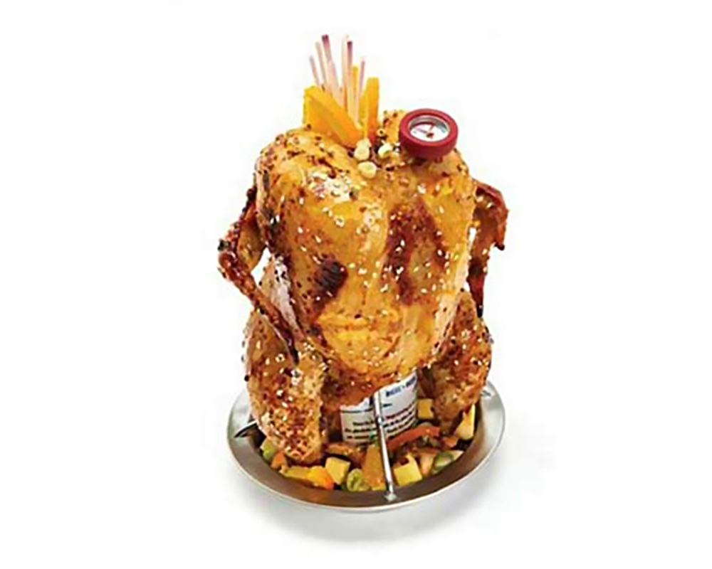 Supporto per pollo pluma in acciaio inox - immagine 2