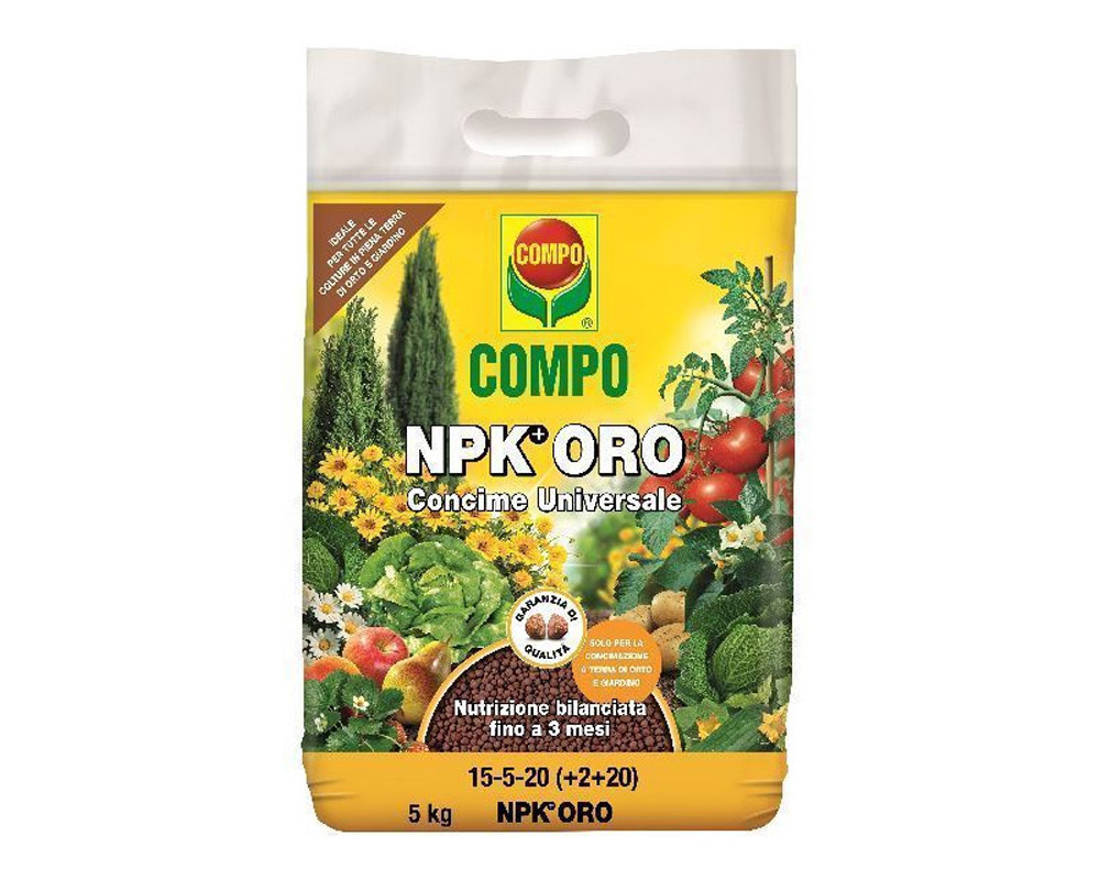 Concime Universale Nitrophosa Oro per Orto e Piante 5kg - Compo