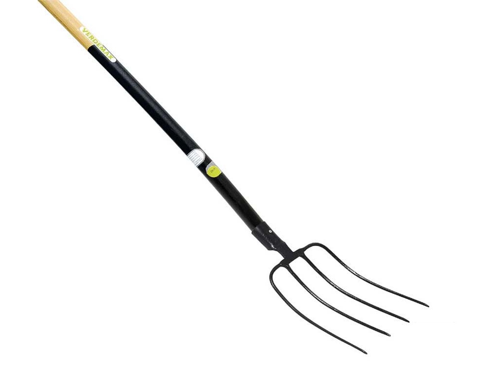 Forca a 4 Denti con Manico in Legno e Acciaio