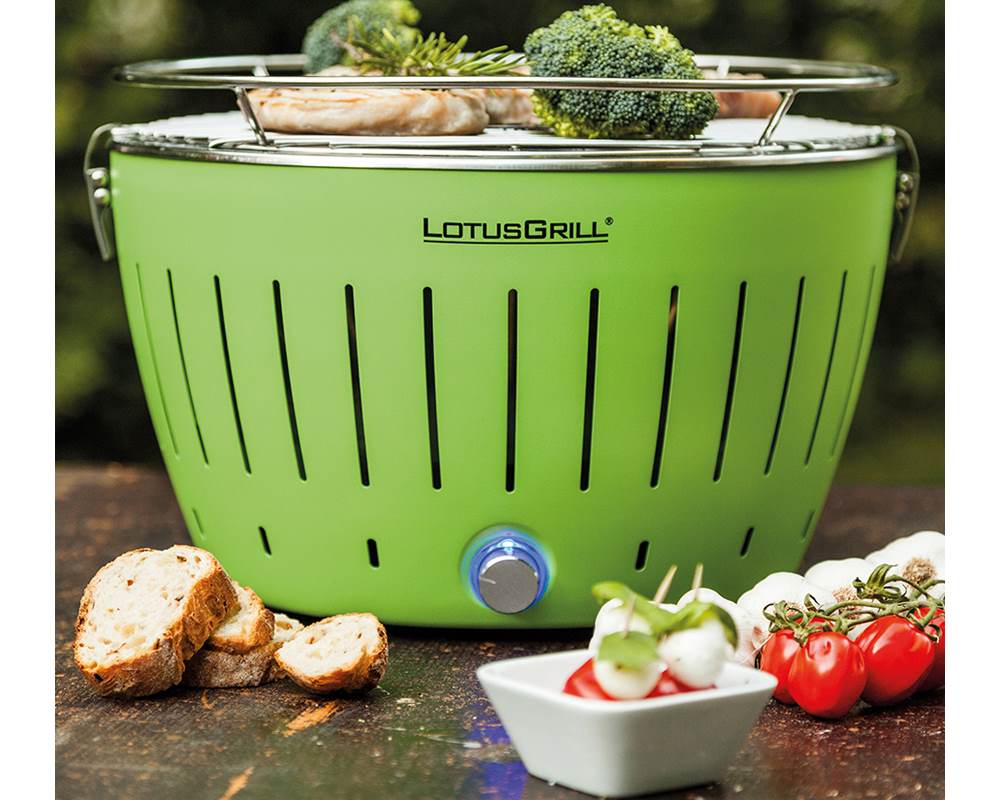 Grill Portatile a Carbonella Standard a Batteria Verde - immagine 4