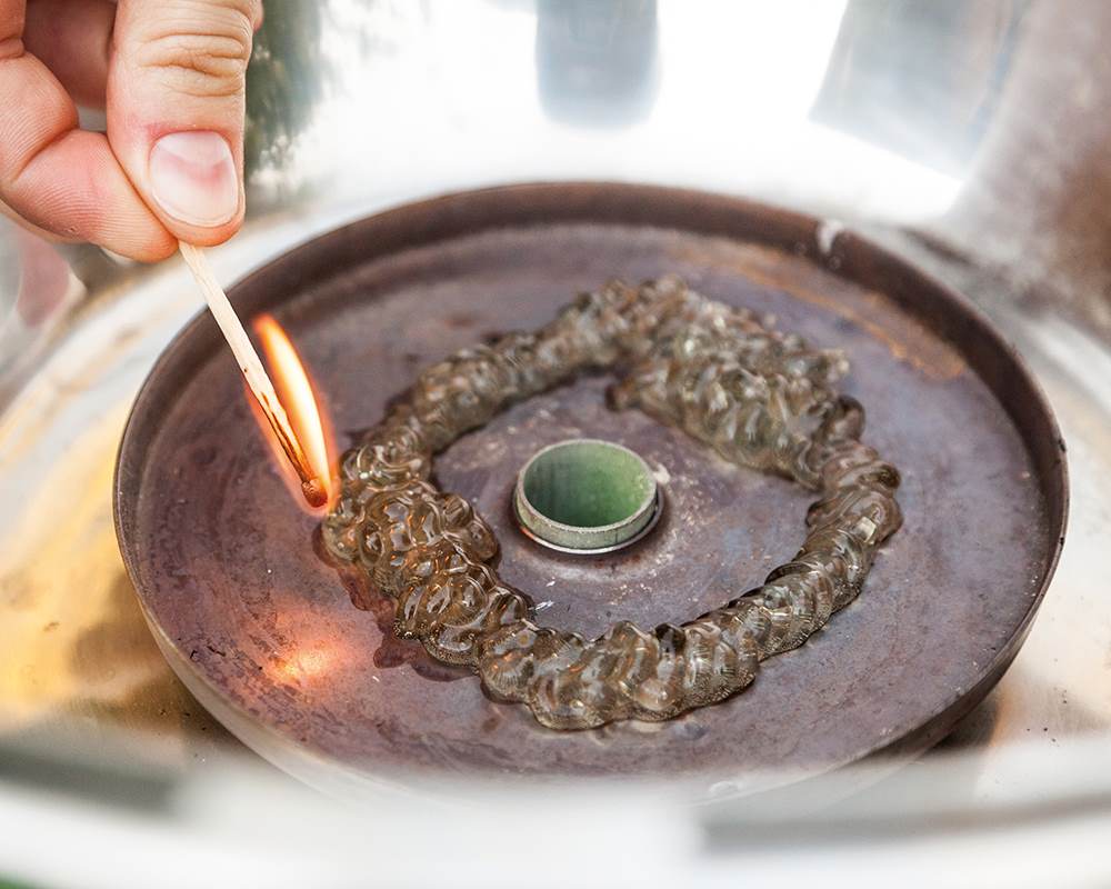 Grill Portatile a Carbonella Standard a Batteria Verde - immagine 3