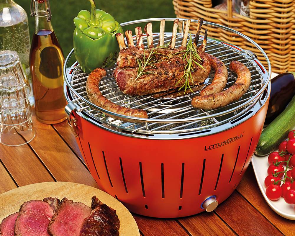 Grill Portatile a Carbonella Standard a Batteria Arancione - immagine 3