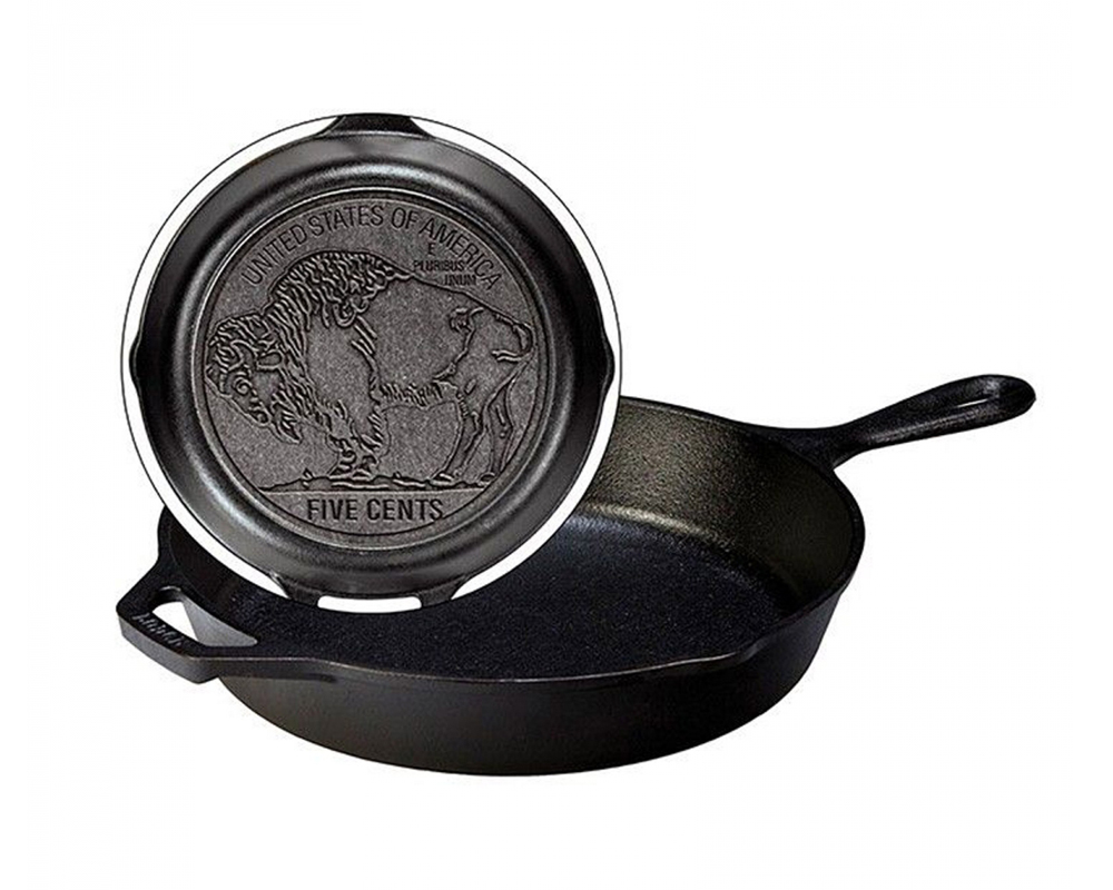 Padella tonda c/logo bufalo