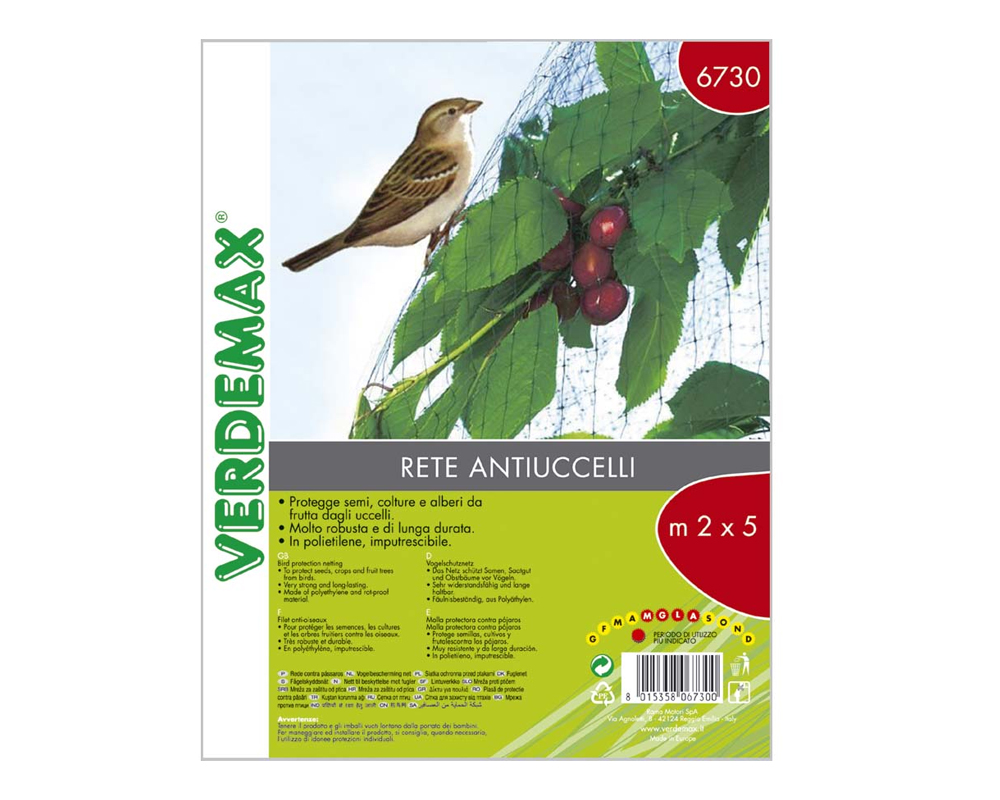 Rete Antiuccelli 2x10m in Polietilene