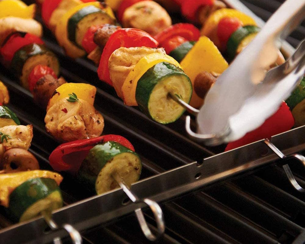 Supporto 6 spiedini da barbecue - kamado bono - immagine 3