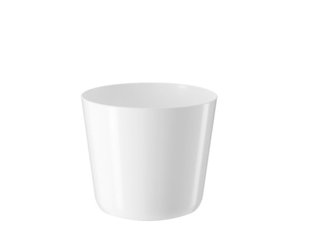 Cachepot Spring Bianco D17cm in Ceramica