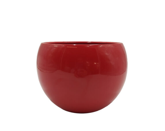 Cachepot Luna Rosso D17cm in Ceramica