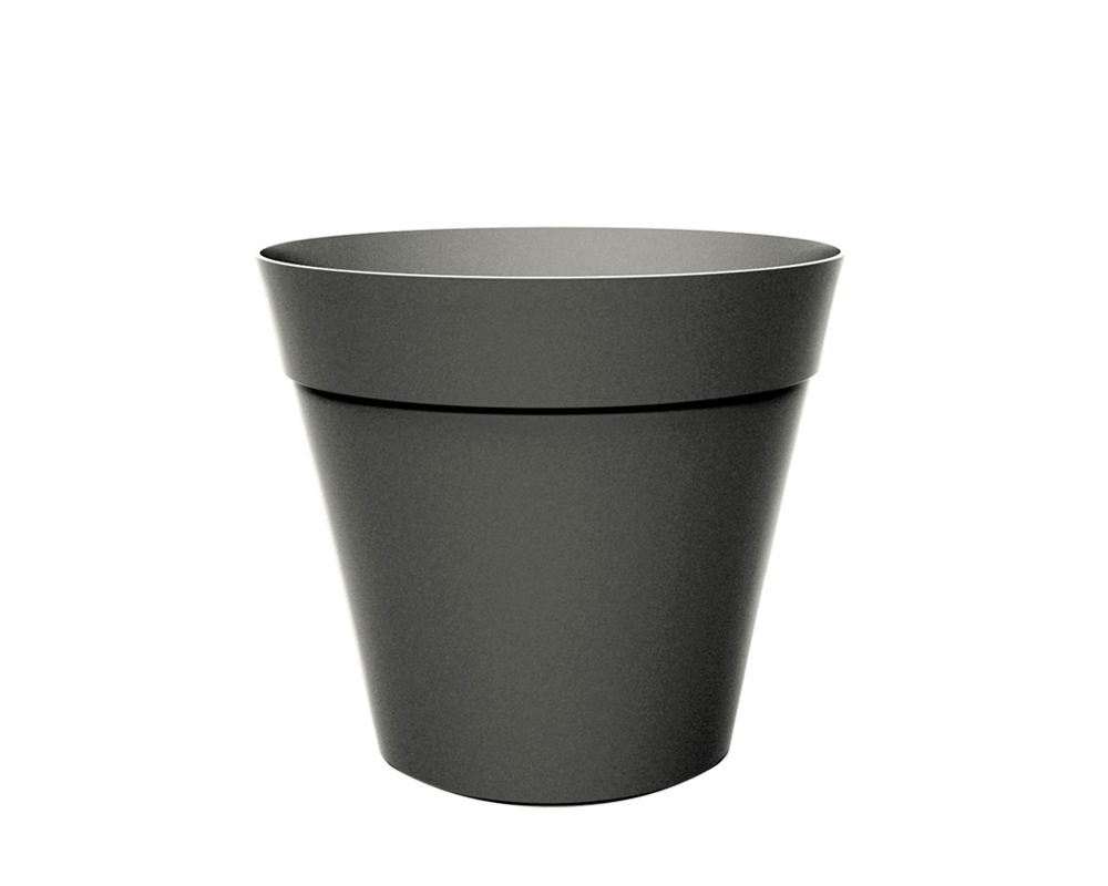 Vaso Conico Chicago Grigio D40cm in Plastica