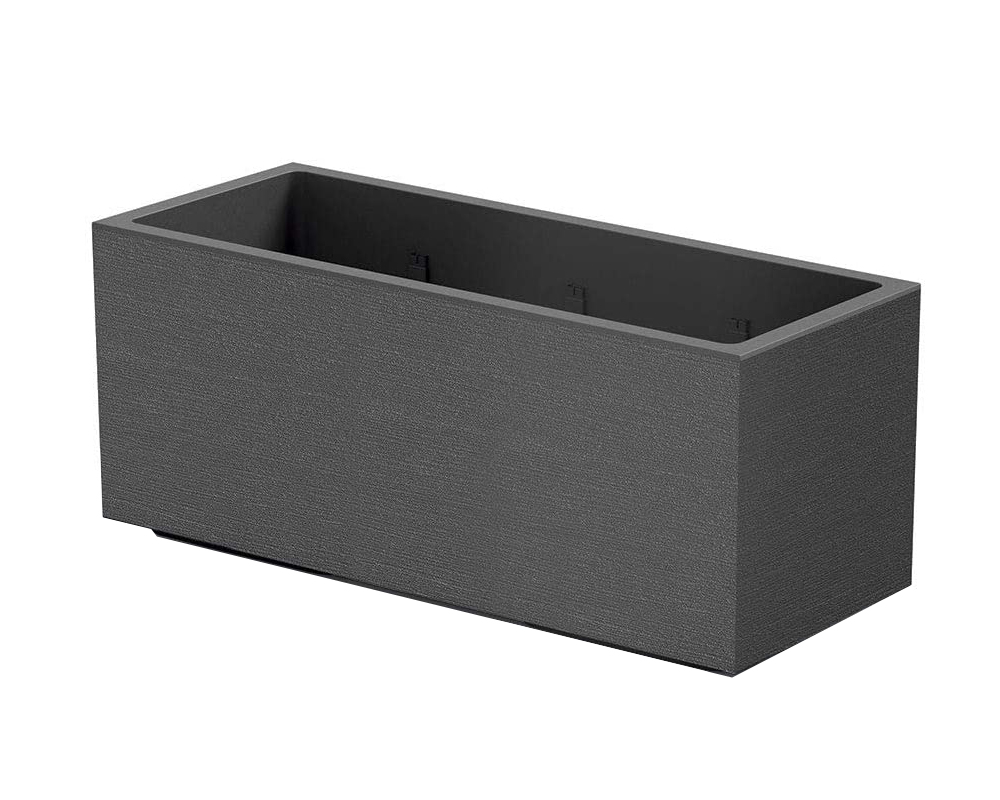 Fioriera rettangolare matheria 100 cm antracite