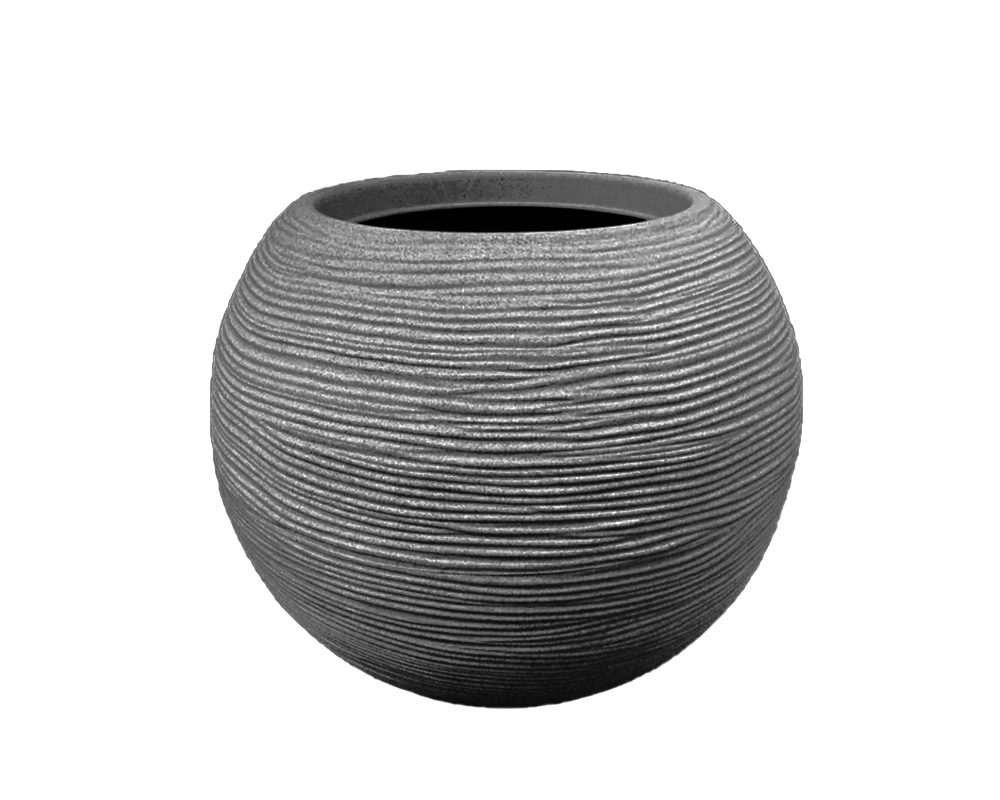 Sfera rigata shabby Ø40 cm ghisa