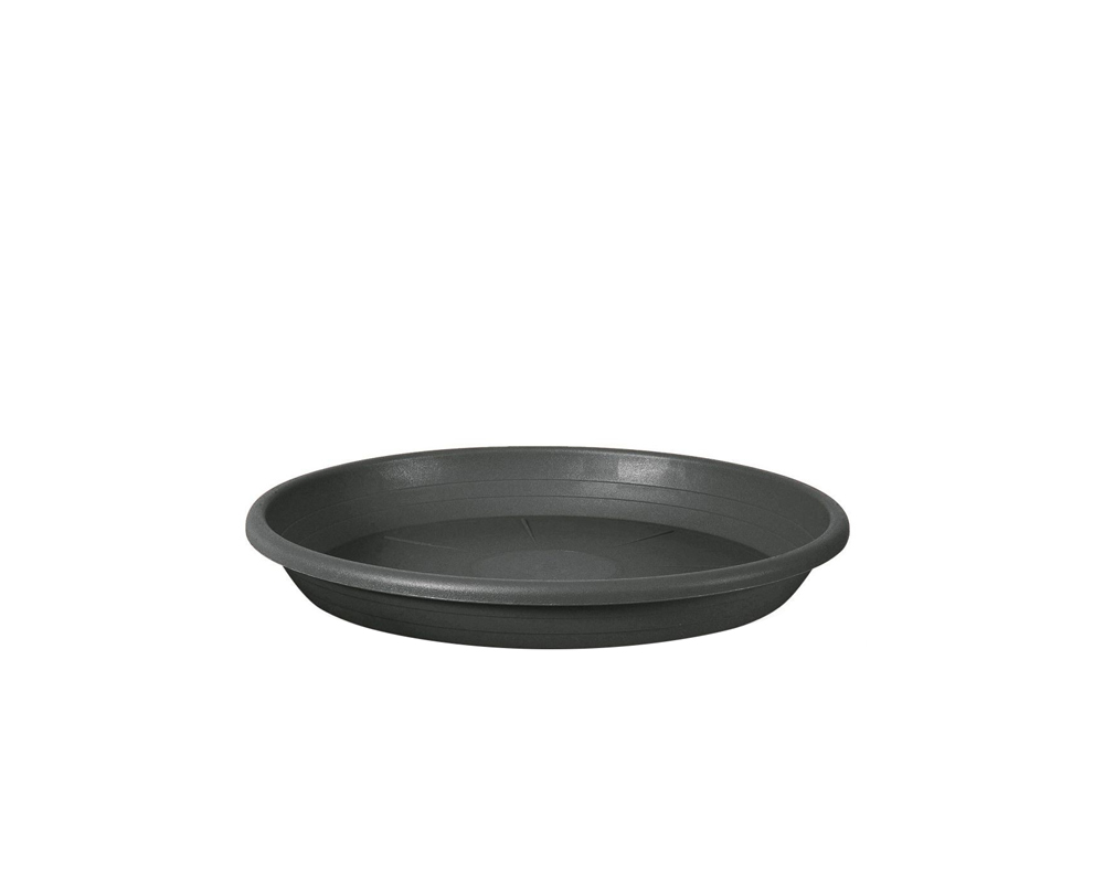 Sottovaso Cilindro Antracite D22cm in Plastica
