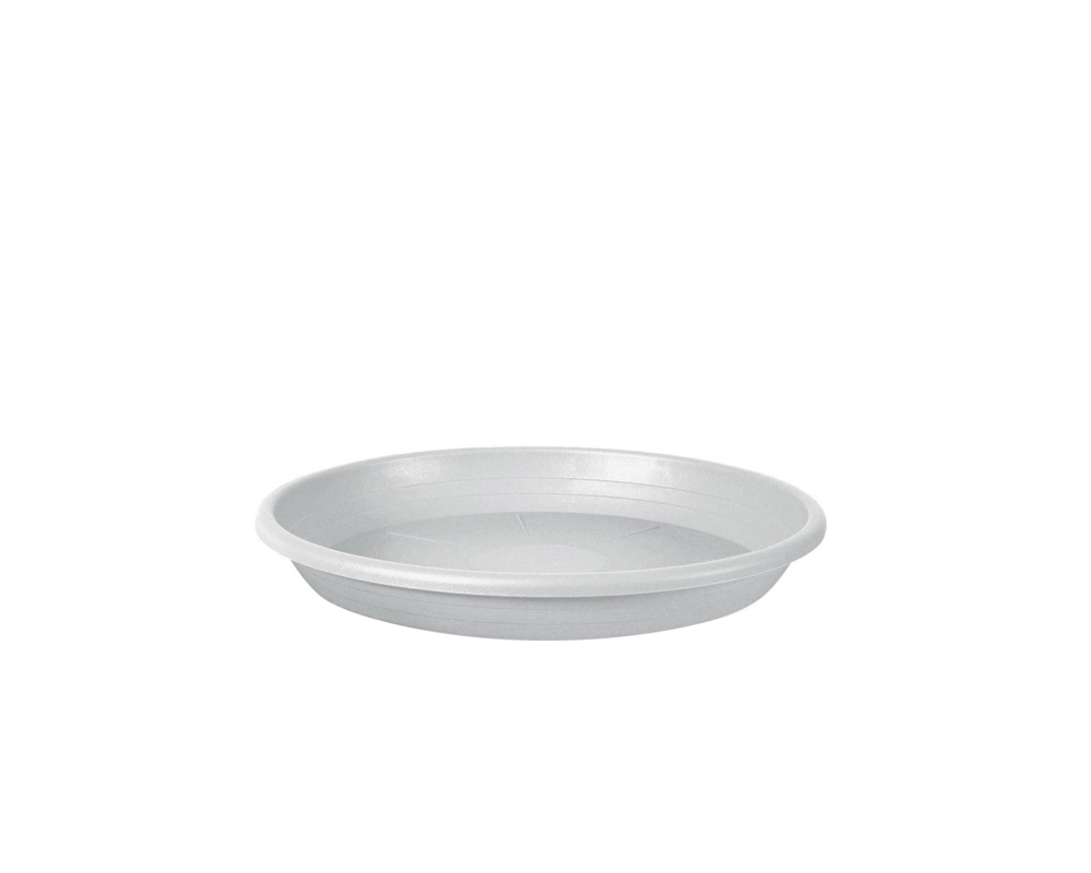 Sottovaso Cilindro Bianco D22cm in Plastica
