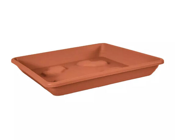 Sottovaso Quadrato 50×50 Cm Color Terracotta