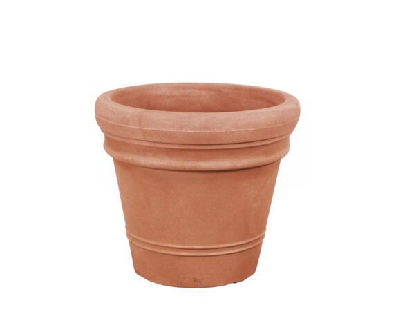 Vaso Liscio Doppio Bordo D55cm Bronzantico