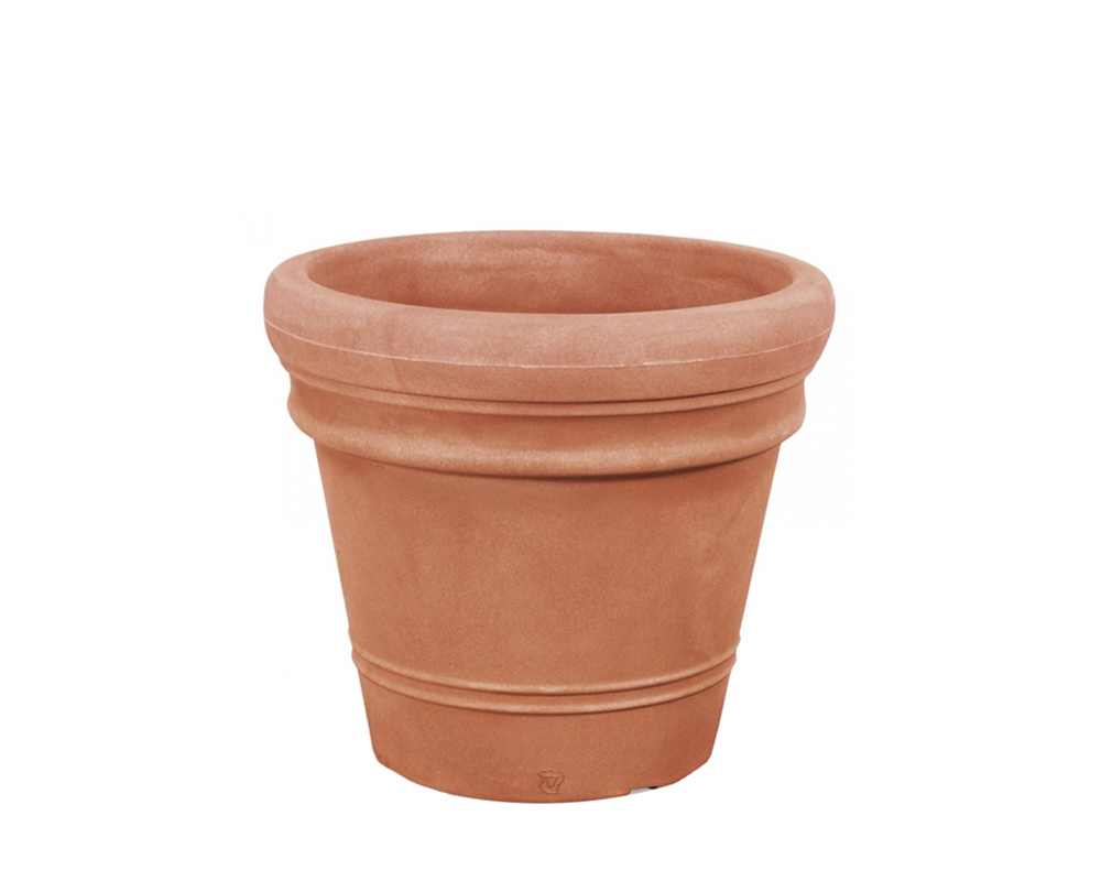 Vaso Liscio Doppio Bordo D55cm Bronzantico