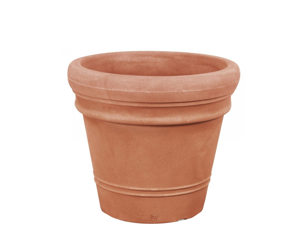 Vaso Liscio Doppio Bordo D65cm Bronzantico