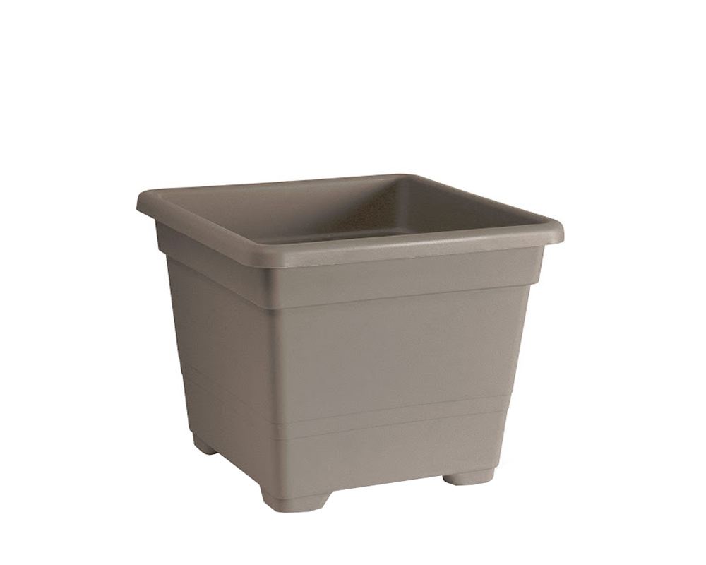 Vaso Quadrato Avana 38x38cm in Plastica