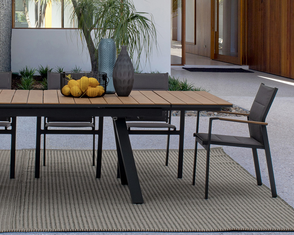 Poltrona Kubik Antracite in Alluminio e Textilene - immagine 8