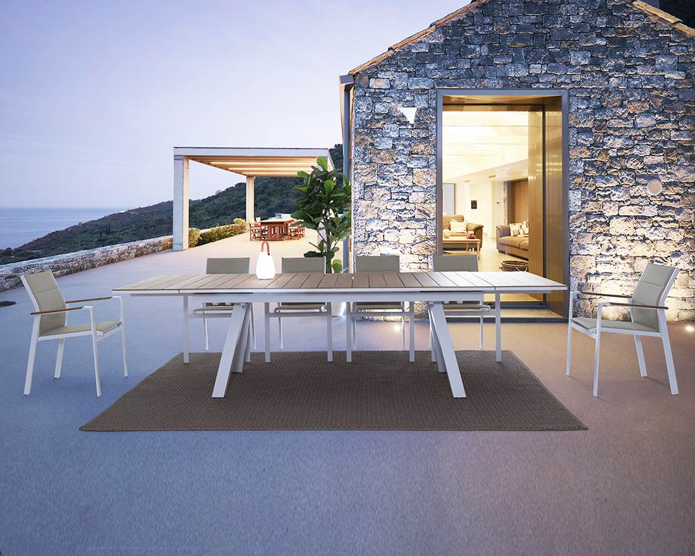 Sedia con braccioli Kubik bianca - immagine 8