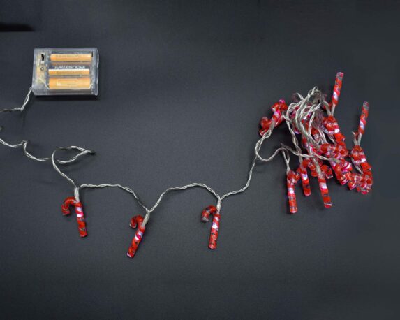 Catena di luci 20 a forma di Bastoncino di zucchero