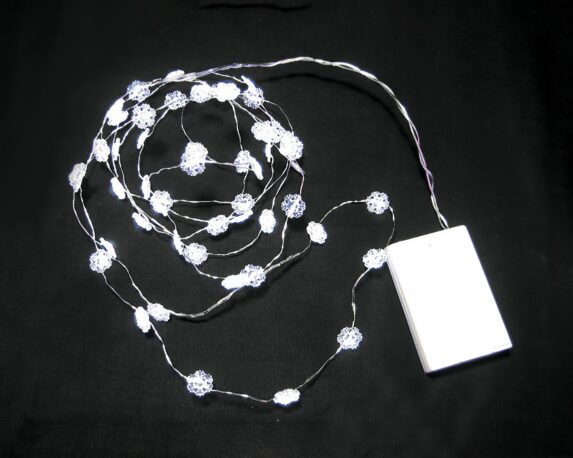 Catena di luci 30 Nanoled a forma di Fiocchi di neve