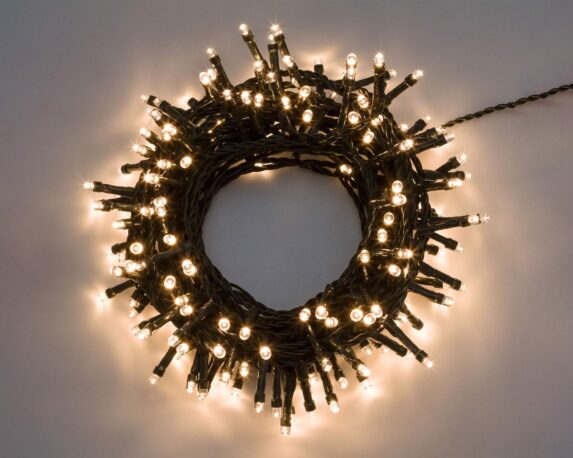 Catena 300 luci led effetto calda