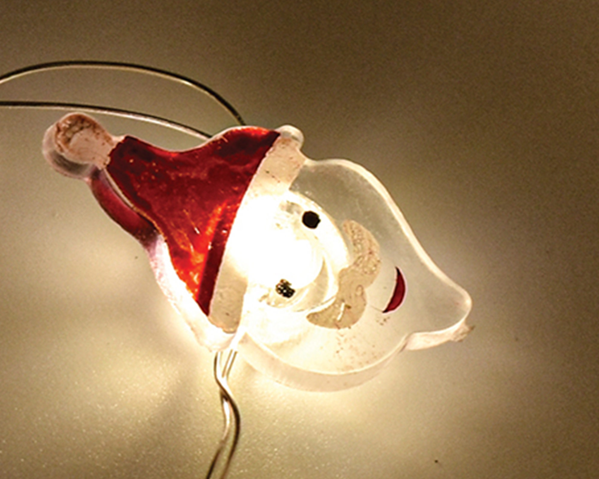 Catena di luci 30 Nano beanled a forma di Babbo natale - immagine 2