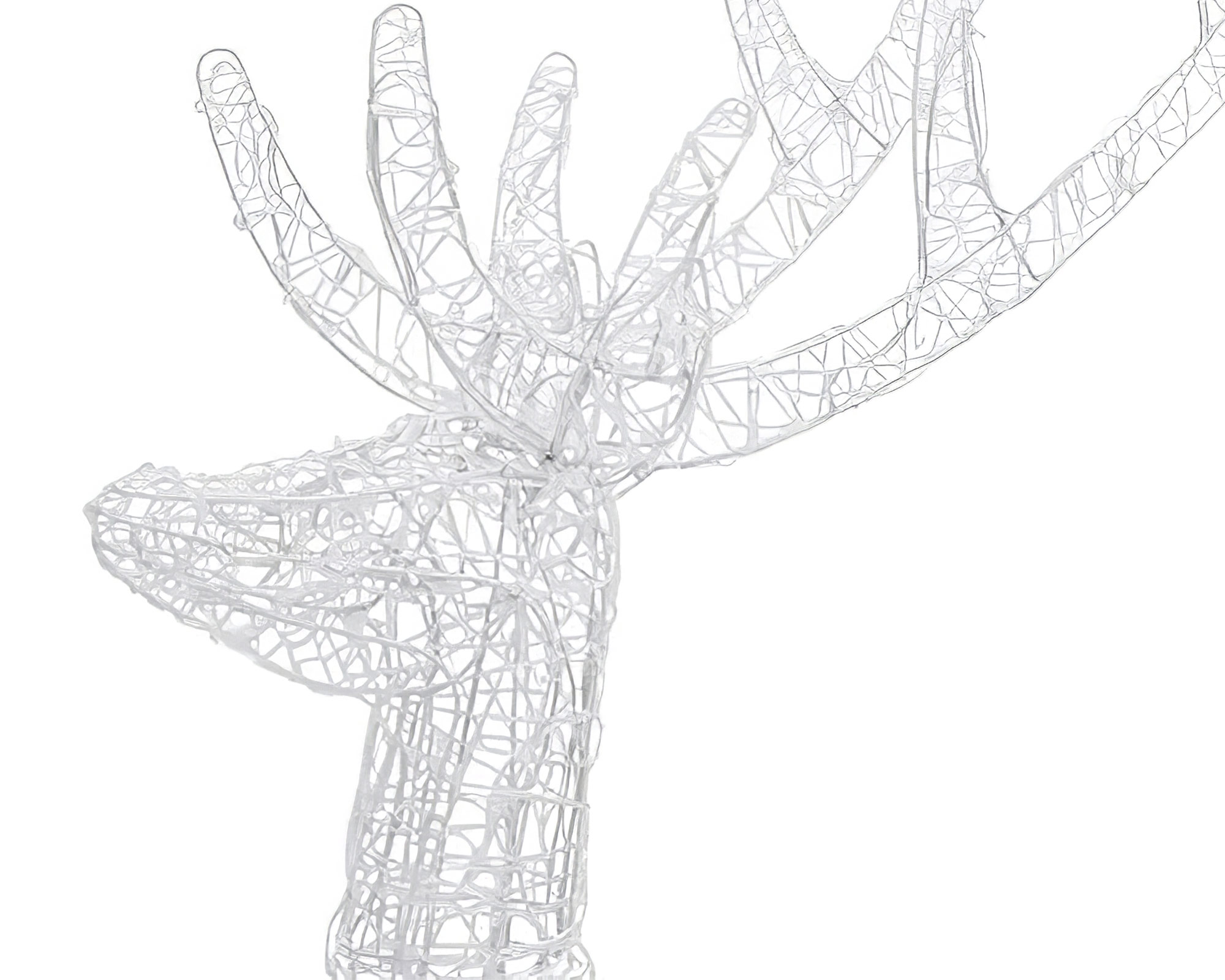 Luci decorative Renna 3D con led effetto ghiaccio tradizionale - immagine 2