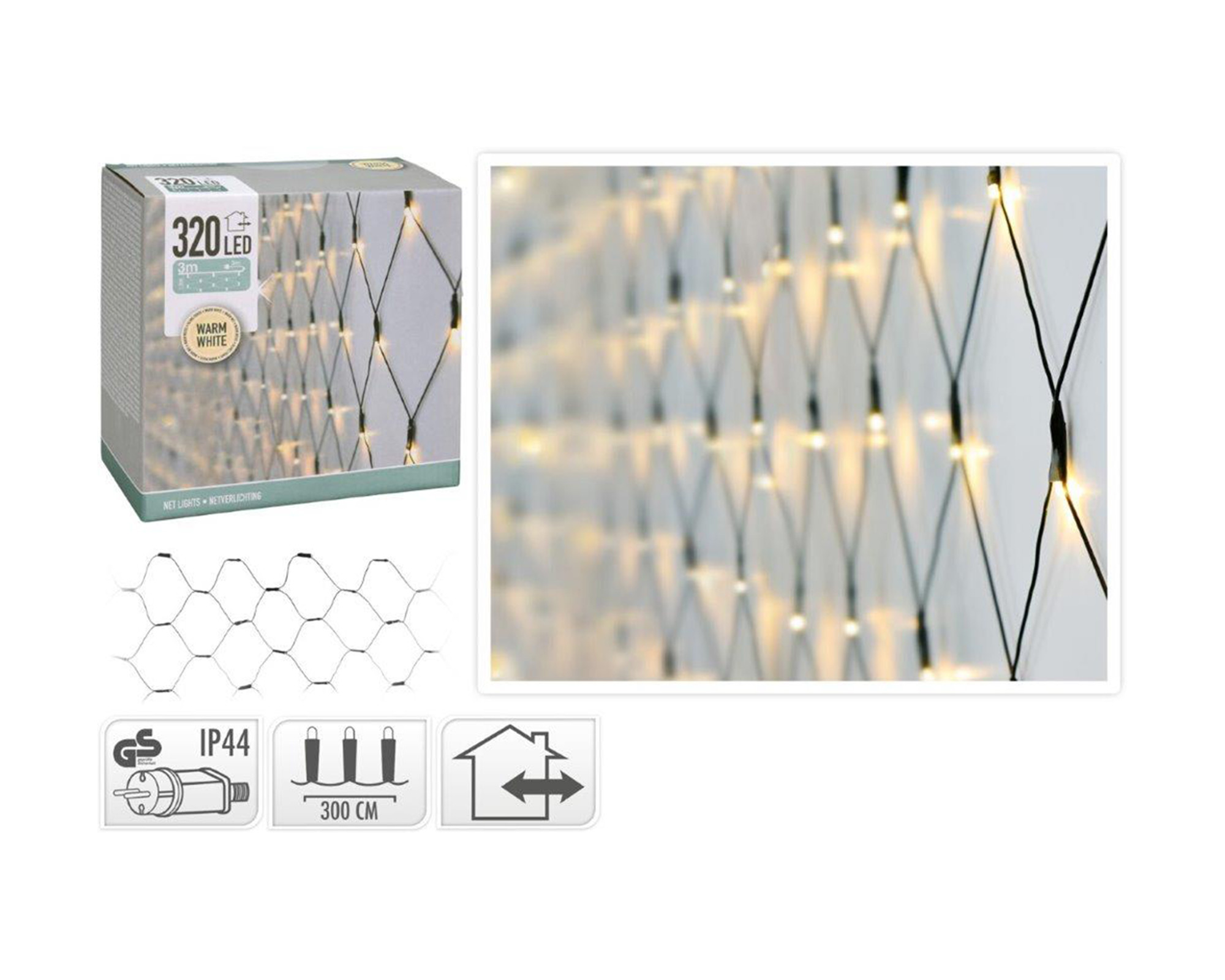 Rete 320 led a luce calda - immagine 2