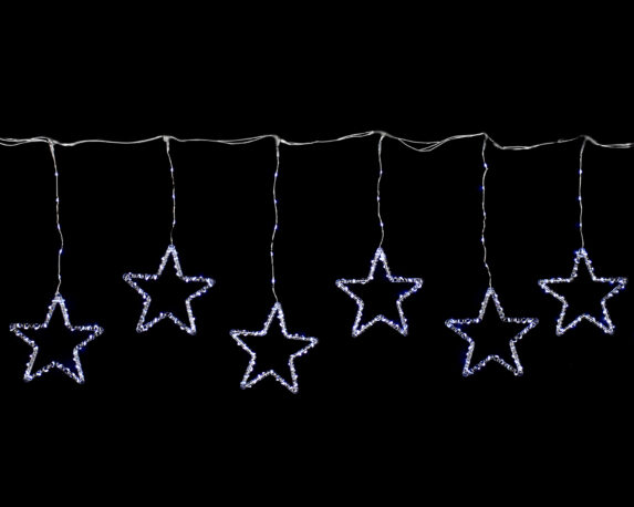 Tenda 440 led a forma di stelle a luce fredda