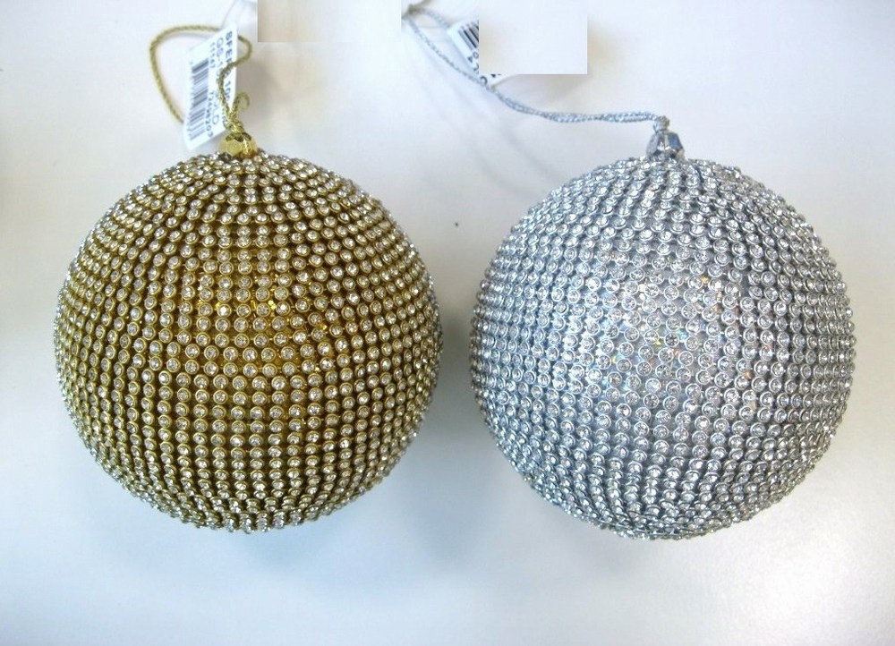 Sfera di Natale con brillantini
