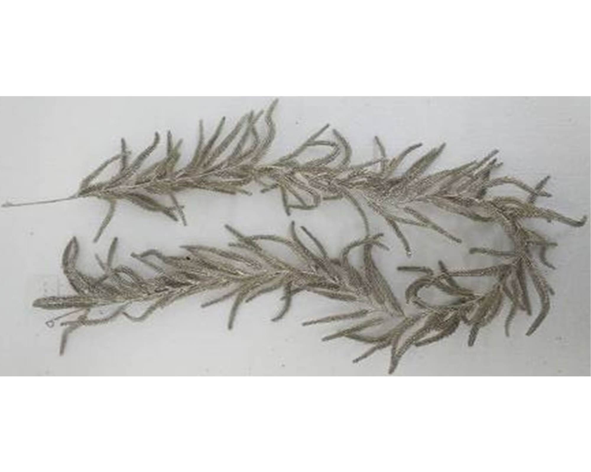 Ramo di Ghirlanda innevata con glitter chapagne