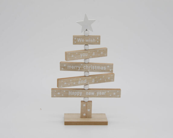 Decorazione in legno a forma di Albero di natale