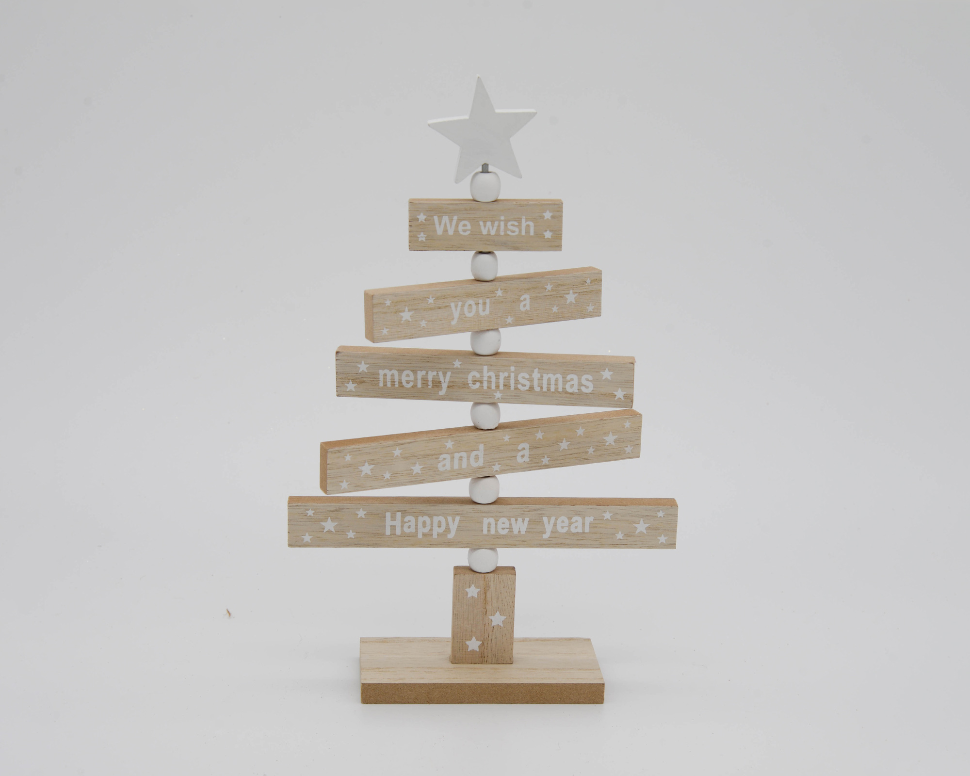 Decorazione in legno a forma di Albero di natale