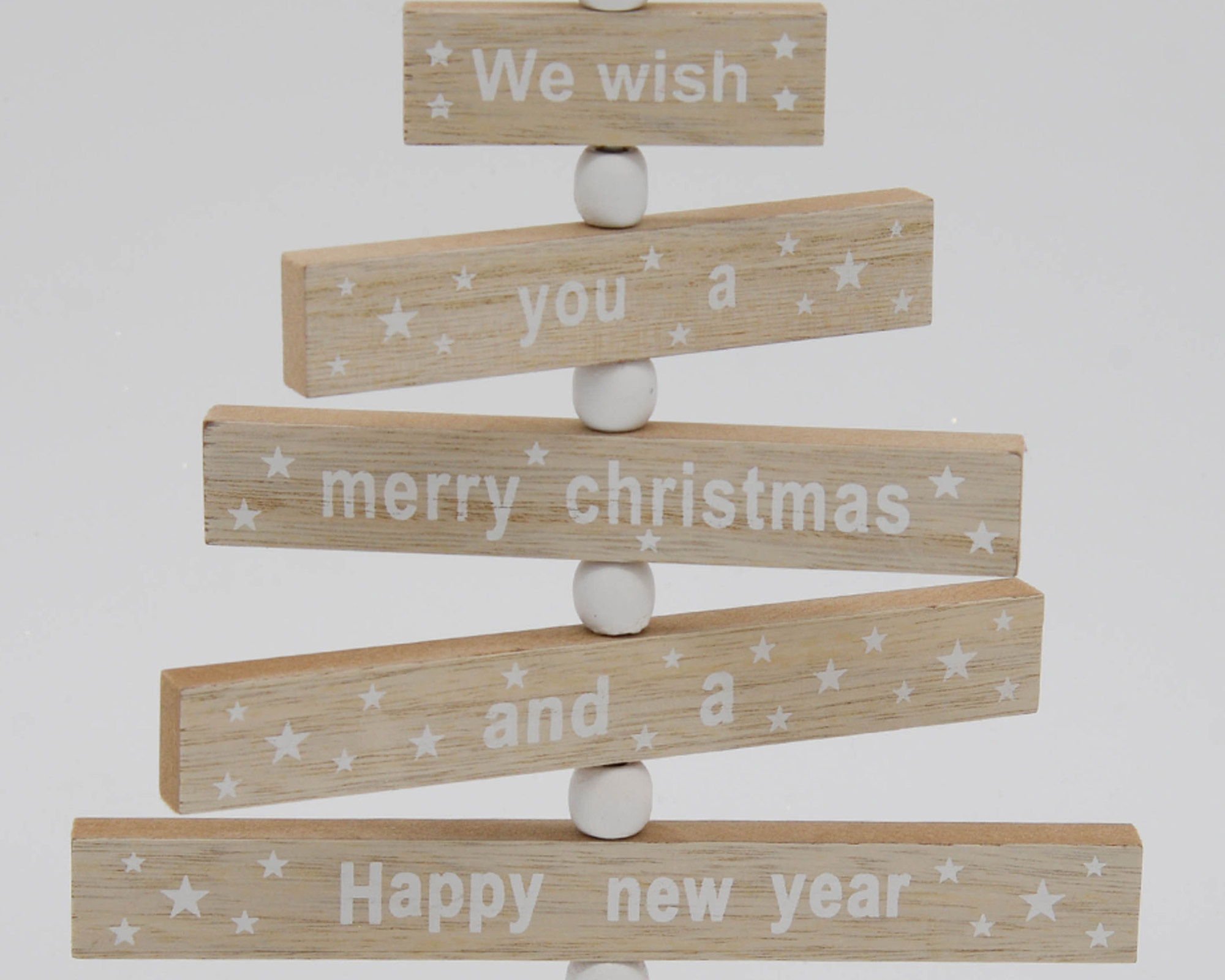 Decorazione in legno a forma di Albero di natale - immagine 2